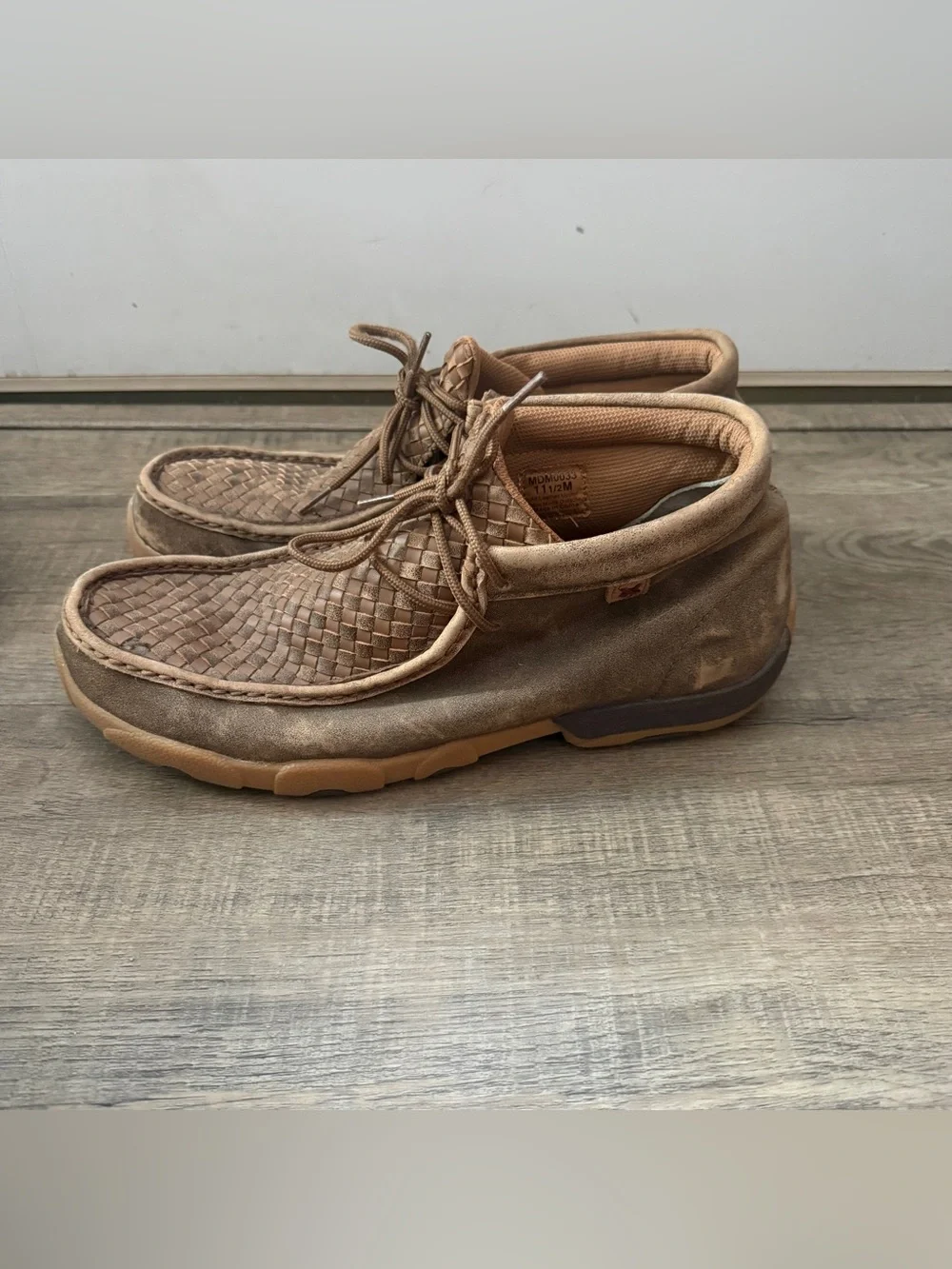 Twisted X chukka driver moccasins tan brown men’s size 11.5